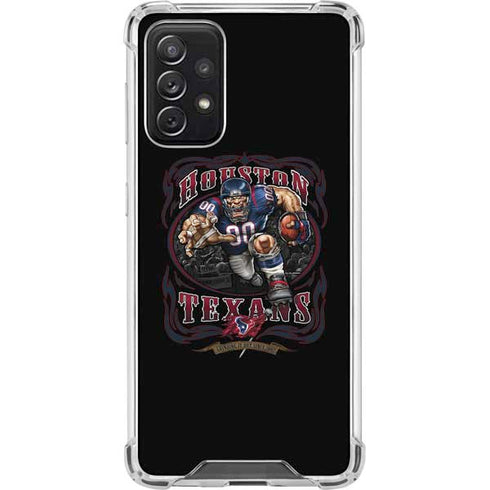 Liquid Blue NFL Houston Texans Running Back Galaxy A72 5G Clear Case